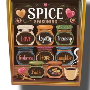 Colorful Spice Seasoning Wall Art
